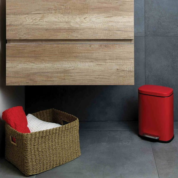 Punane terasest prügikast 5 l Akira - Spirella-image-1