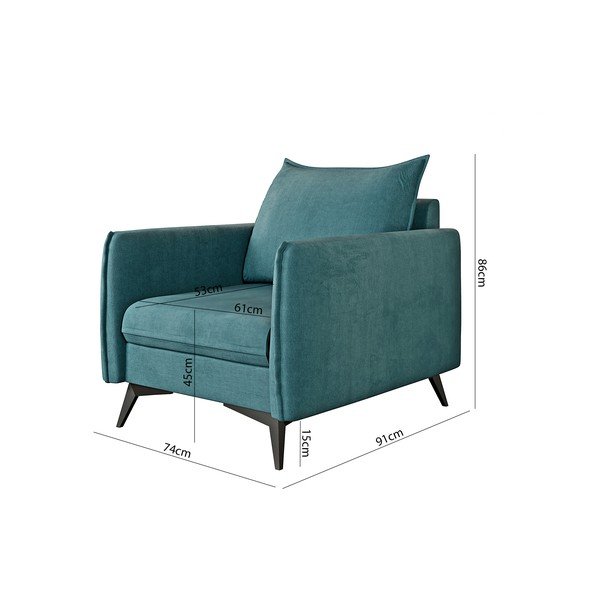 Petrooleumivärvi tugitool Juli Bis - Ropez-image-3