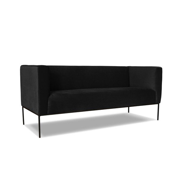 Černá dvojmístná pohovka Windsor & Co. Sofas Neptune-image-1