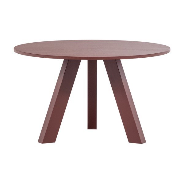 Ümmargune tammepuust söögilaud ø 129 cm Rhonda - WOOOD