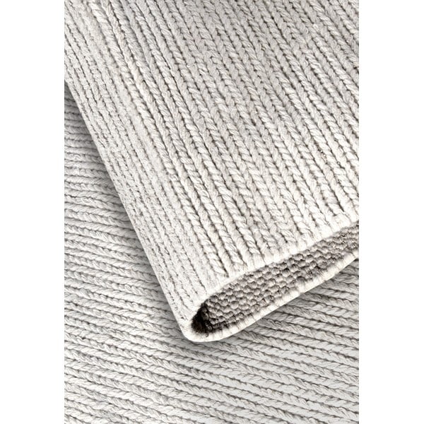 Valge käsitsi kootud villane vaip 80x150 cm Francois – Villeroy&Boch-image-4