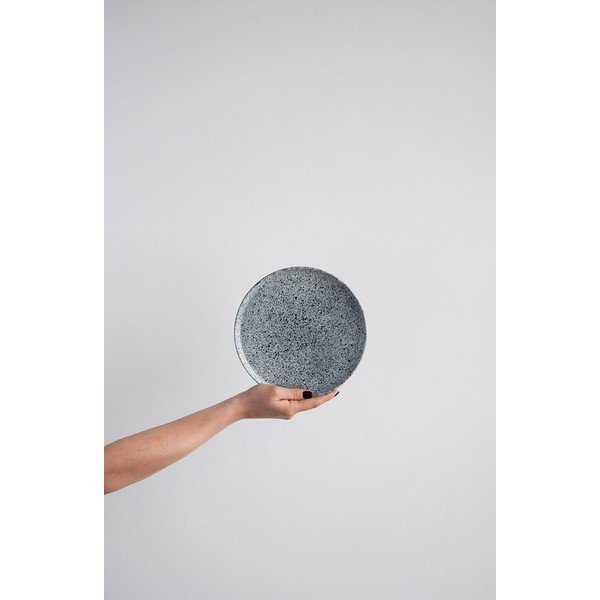 Valge ja must keraamiline taldrik, ø 20 cm Mess - ÅOOMI-image-2