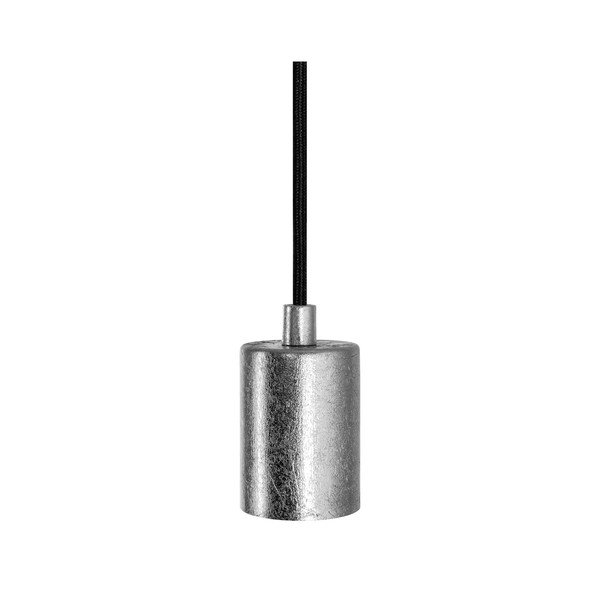 Must/hõbedane rippvalgusti metallvarjundiga ø 5 cm Cero - Sotto Luce-image-1