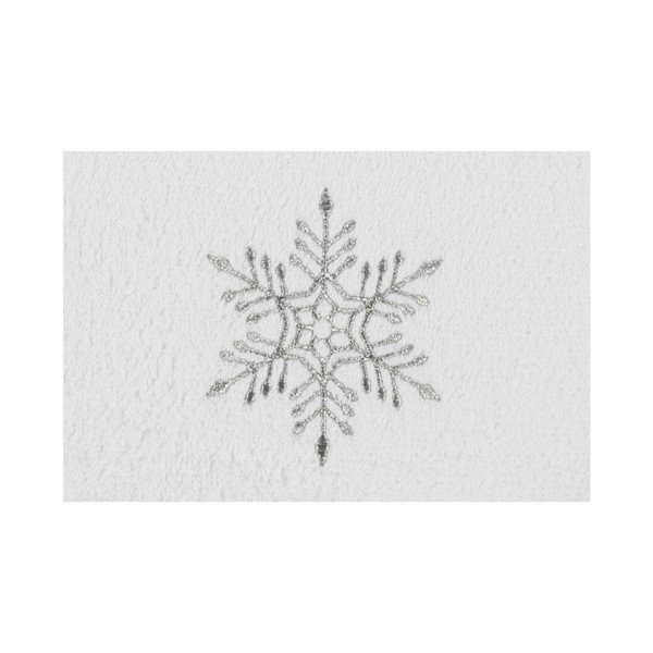Osuška Christmas Snowflake White, 30 x 50 cm-image-1