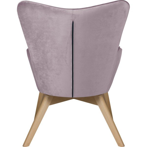 Lavendlivärvi sametist tugitool Niko - Ropez-image-4