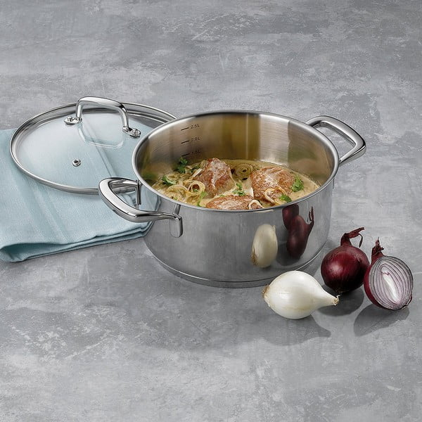 Roostevabast terasest kaanega pott, ø 20 cm Flavoria - Kela-image-1