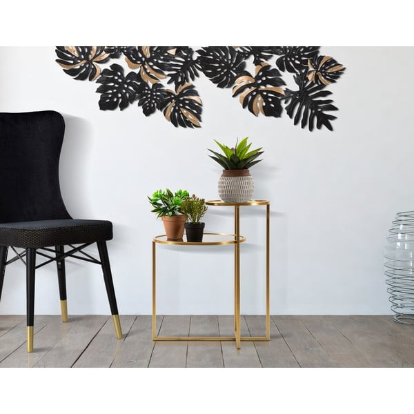 Ümmargune kuldne kohvilaud 40x50 cm - Mauro Ferretti-image-1