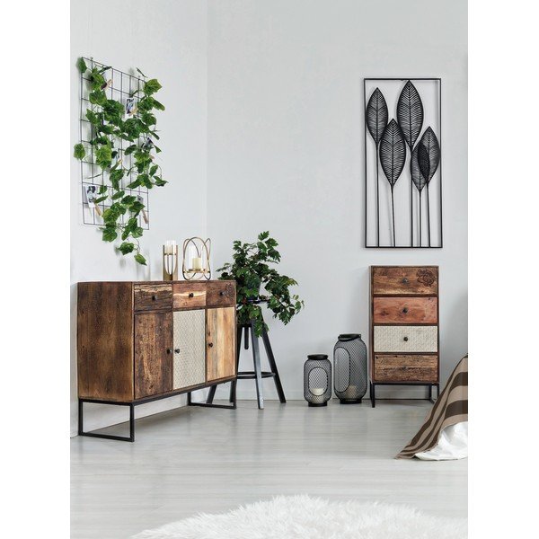 Metallist seinakaunistus 61x135 cm Adhira - Bizzotto-image-3