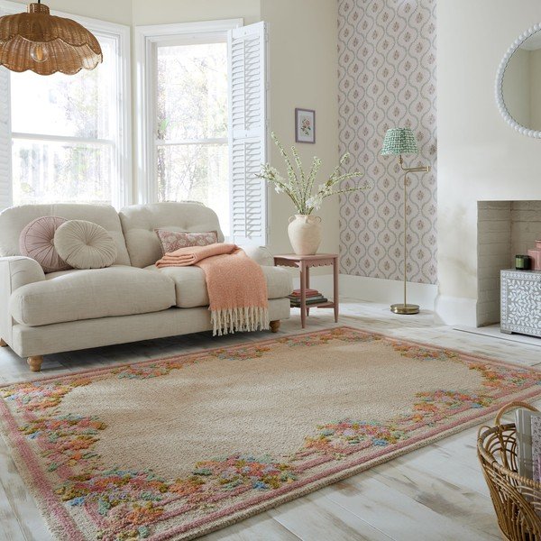 Käsitsi kootud villavaip 200x300 cm Elise Floral - Flair Rugs-image-1