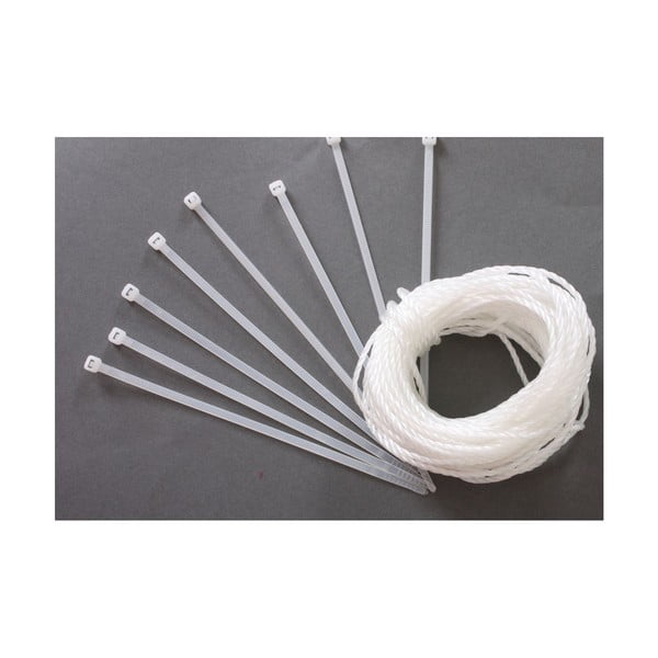 Valge plastikust rõdude ekraan 500x90 cm - Garden Pleasure-image-2