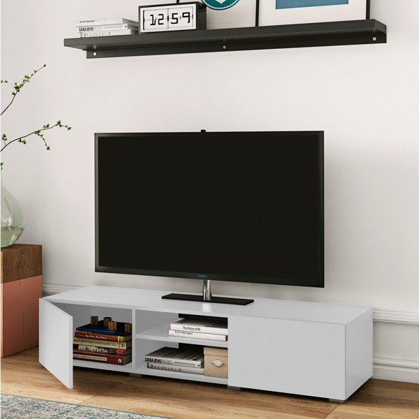 Bílý TV stolek TemaHome Podium-image-1