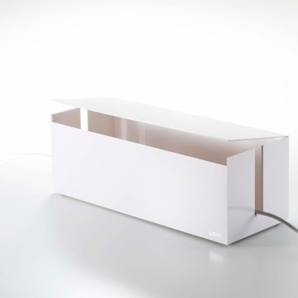 Valge laadimiskarp veebikaabli kasti - YAMAZAKI-image-3