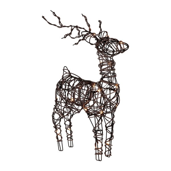 Svítící LED dekorace Best Season Silhouette Deer Rattan