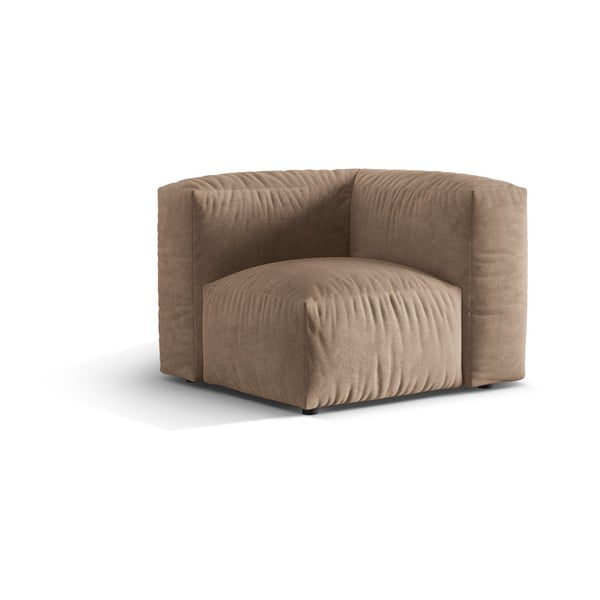 Helepruun bukleekangast diivanimoodul (muutuv nurk) Martina - Micadoni Home-image-1