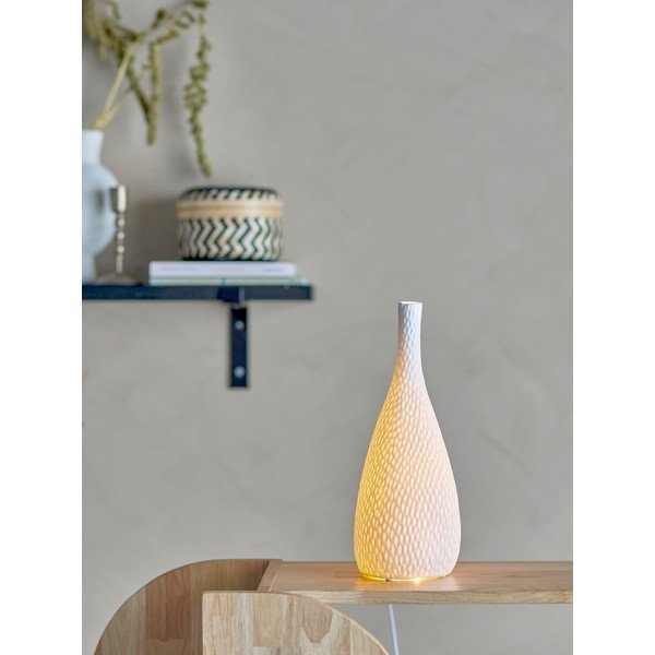 Valge laualamp (kõrgus 32 cm) Pela - Bloomingville-image-1