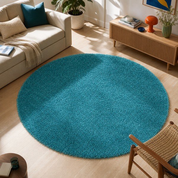Sinine vaip Aqua Liso, ø 100 cm - Universal-image-1