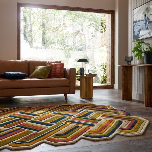 Käsitsi kootud villane vaip 160x230 cm Lattice Shaped - Flair Rugs-image-1