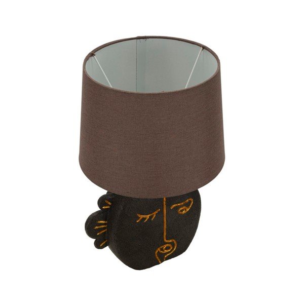 Pruun laualamp tekstiilist varjuga (kõrgus 39,5 cm) Tribal - Mauro Ferretti-image-2