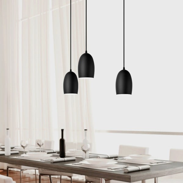 Must kolmekäeline ripats UME Matte, ⌀ 14 cm Ume - Sotto Luce-image-1