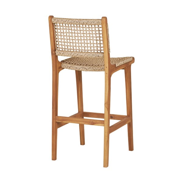 Baaritool teakpuidust naturaalses toonis (istme kõrgus 60 cm) Derby – House Nordic-image-2