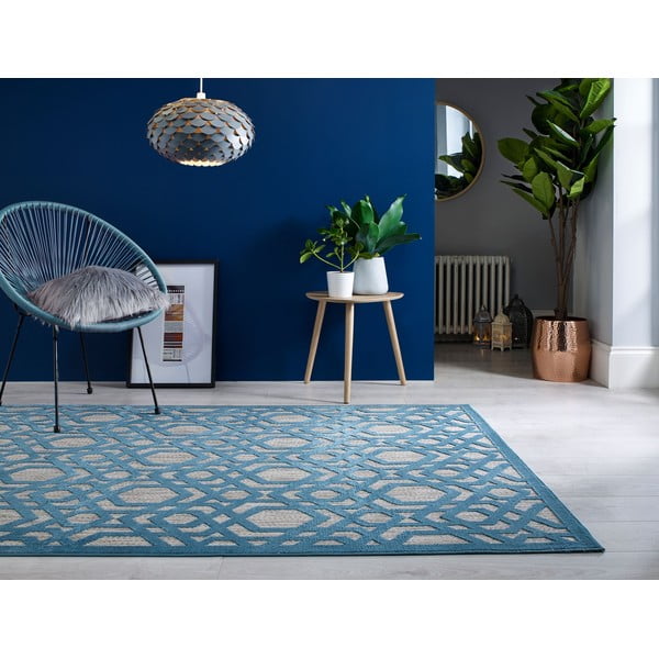 Sinine välivaip 200x290 cm Oro - Flair Rugs-image-2