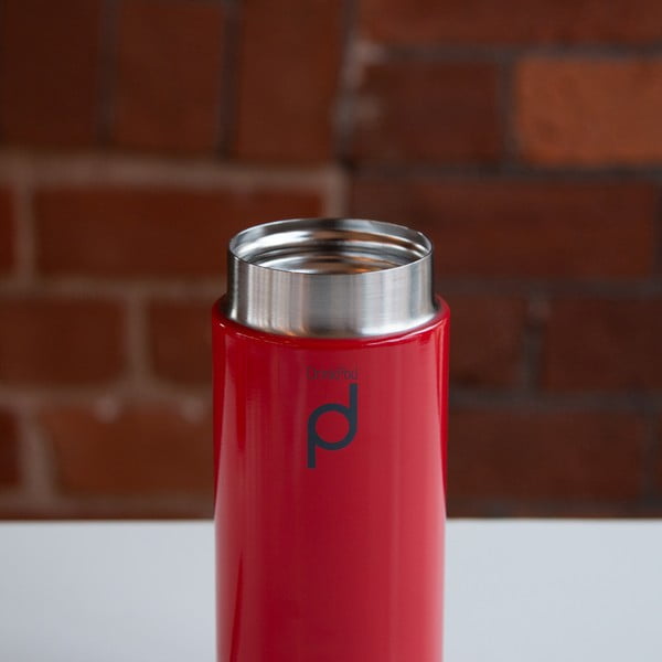 Červená vakuová termoska z nerezové oceli Pioneer Vacuum, 200 ml-image-3