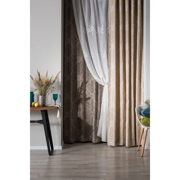 Hall-pruun kardin 140x245 cm Kansai - Mendola Fabrics-image-4