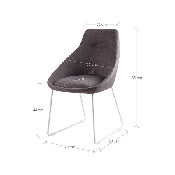 2 helehalli söögitooli Alba komplekt - sømcasa-image-4