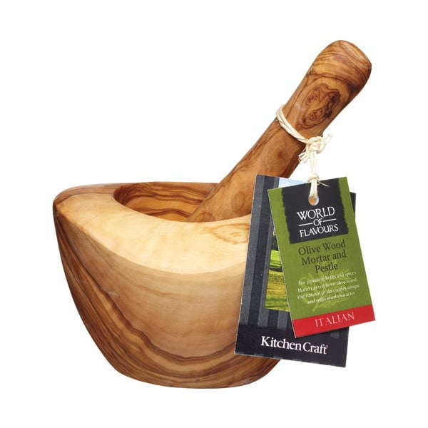 Oliivipuidust mördi Italian - Kitchen Craft-image-1