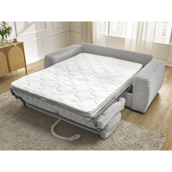 Helehall velvetist diivanvoodi 220 cm Hugo - Bobochic Paris-image-1
