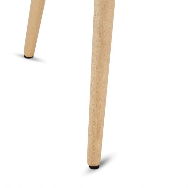 Valge kohvilaud pöögijalgadega , Ø 50 cm Opus - Furnhouse-image-1