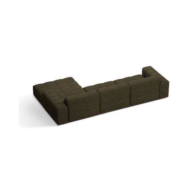 Khaki värvi šenill-nurgadiivan (parem nurk/diivanvoodiga) Chicago - Cosmopolitan Design-image-2