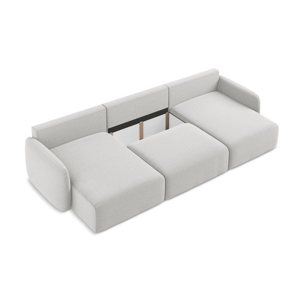 Helehall sametdiivanvoodi/panipaigaga nurgadiivan (U-kujuline) Kalena - Makamii-image-4