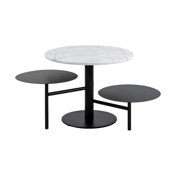 Valge ümmargune diivanilaud ø 60 cm Lahti - Actona-image-3