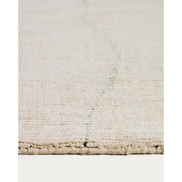 Kreemikas käsitsi kootud puuvillasegu vaip 230x160 cm Lisdan - Kave Home-image-3