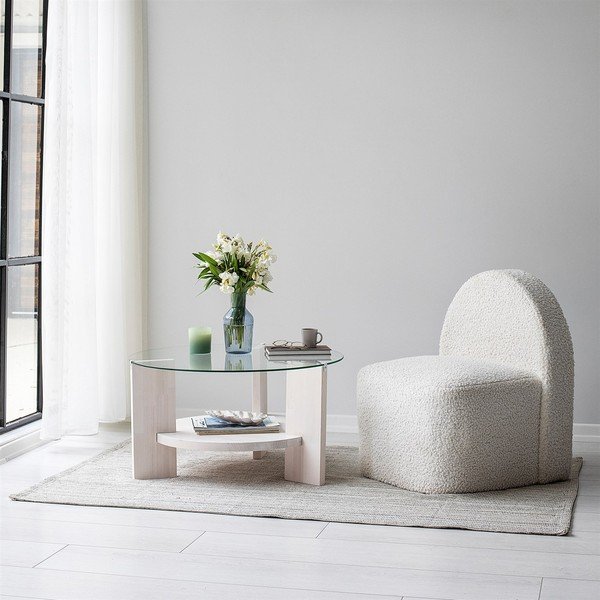 Valge ümmargune kohvilaud ø 75 cm Mondo - Neostill-image-4