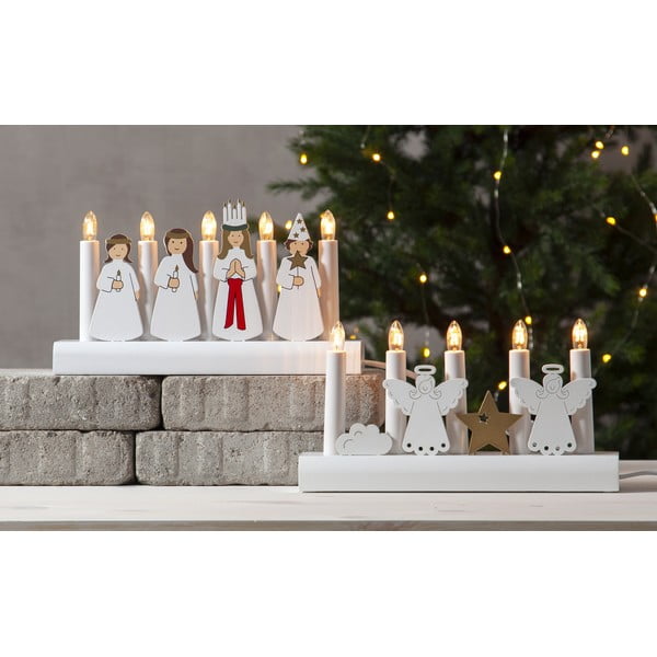 Valge küünlajalg inglid, kõrgus 15 cm Julia - Star Trading-image-2