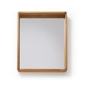Zrcadlo z teakového dřeva Kave Home Sunday, 80 x 65 cm