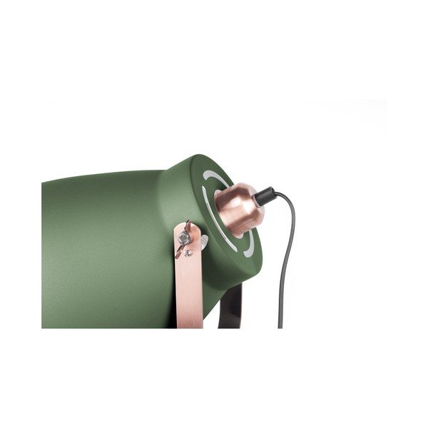 Zelená stojací lampa s detaily v měděné barvě Leitmotiv Mingle-image-2
