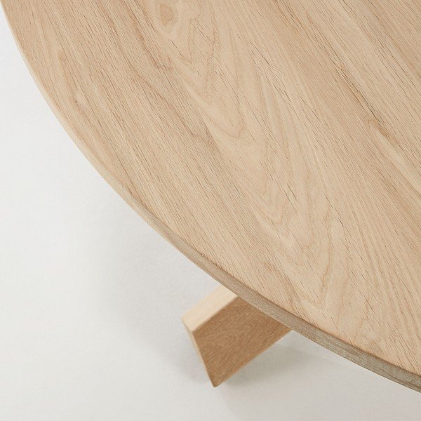 Tammepuust laud, ø 120 cm Nori - Kave Home-image-1