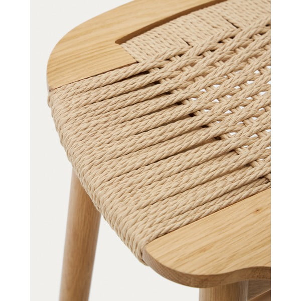 Tammepuust baaritool (istme kõrgus 65 cm) Enit - Kave Home-image-1