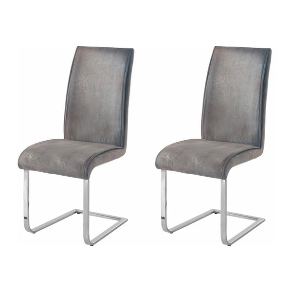 Sada 2 šedých židlí Støraa Manto