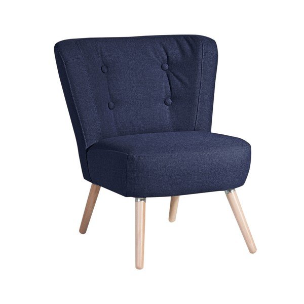 Tmavě modré křeslo Max Winzer Neele Duro Dark Blue
