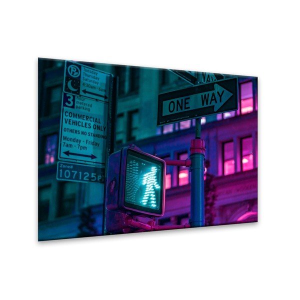 Obraz Styler Glasspik Neon Green Light, 70 x 100 cm-image-2