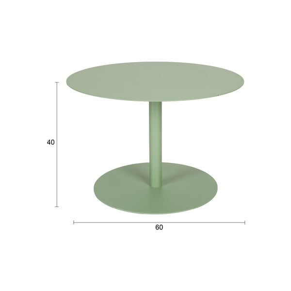 Salveiroheline terasest ümmargune diivanilaud ø 60 cm Snow - Zuiver-image-4