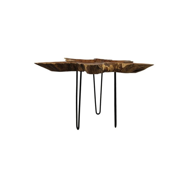 Příruční stolek z neopracovaného teakového dřeva HSM collection Art of Nature