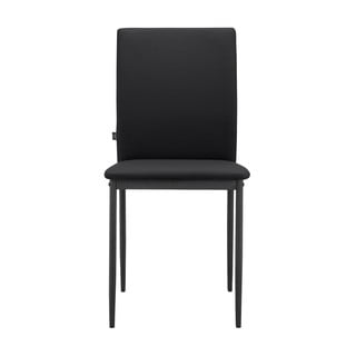 Mustad kunstnahast söögitoolid, 2 tk komplektis Pavia - Støraa