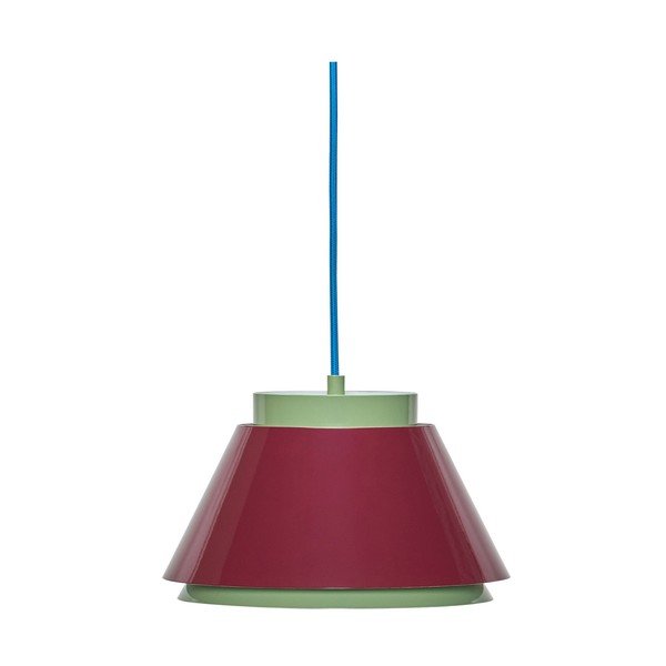 Punane/roheline metallist ripplamp ø 25 cm Remi - Hübsch