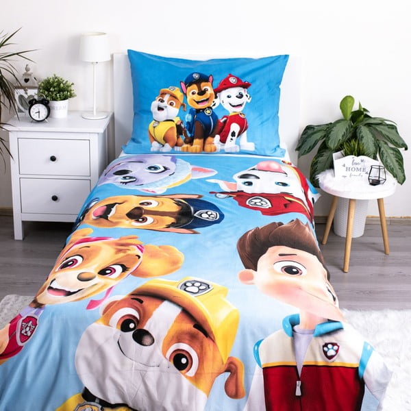 Laste üheinimesevoodipesu mikrokiust 140x200 cm Paw Patrol - Jerry Fabrics-image-1