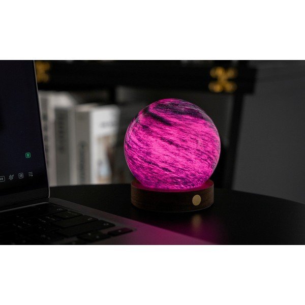 LED-lauavalgusti klaasist varjuga (kõrgus 9 cm) Stellar Ocean - Gingko-image-4